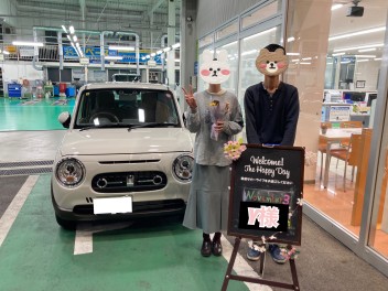 ♬Y様♬ラパンLCのご納車ありがとうございます(*^-^*)